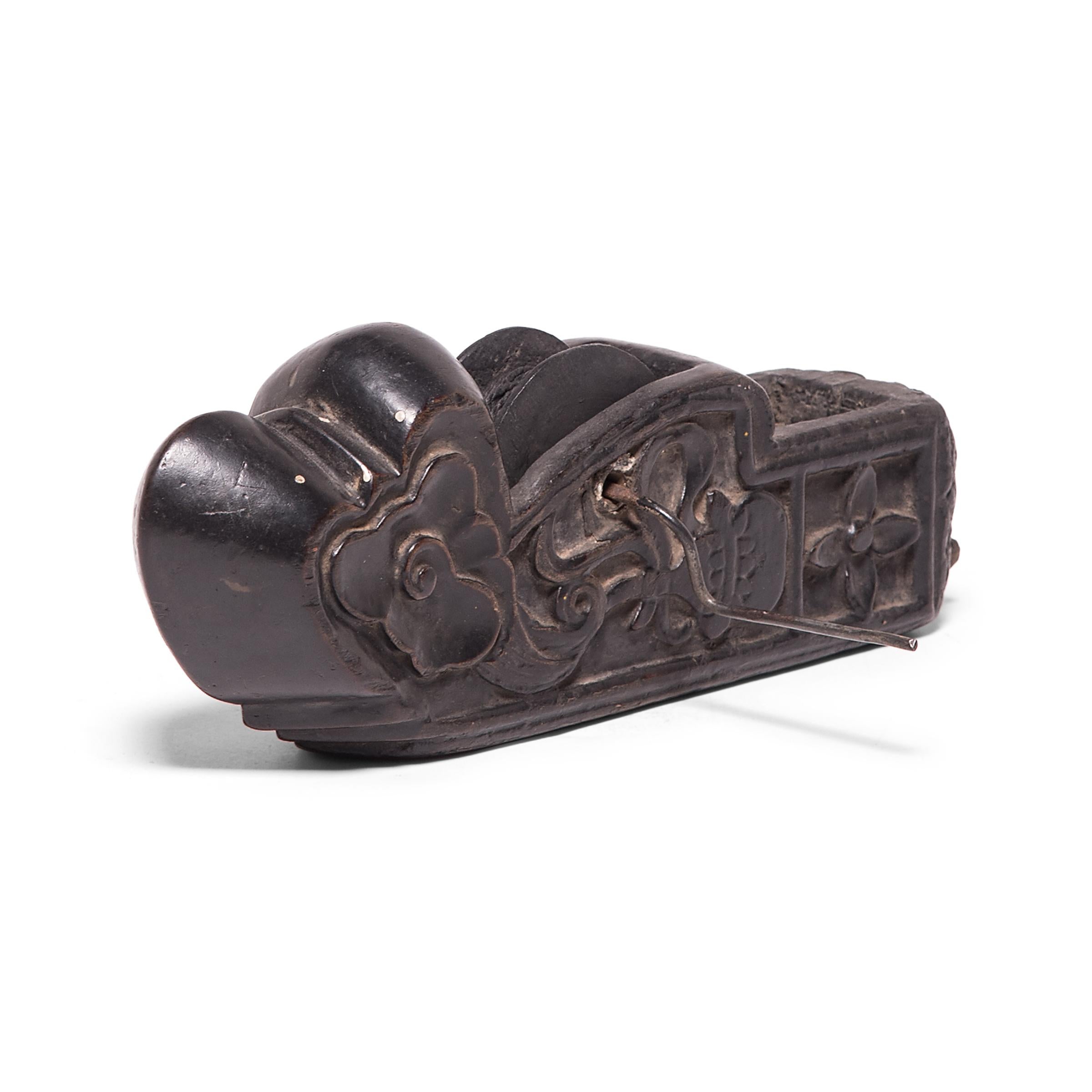 Lacquered Chinese Auspicious Gourd Carpenter Line, c. 1850 For Sale