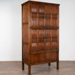 19th Century Chinese Bamboo and Elm Cabinet