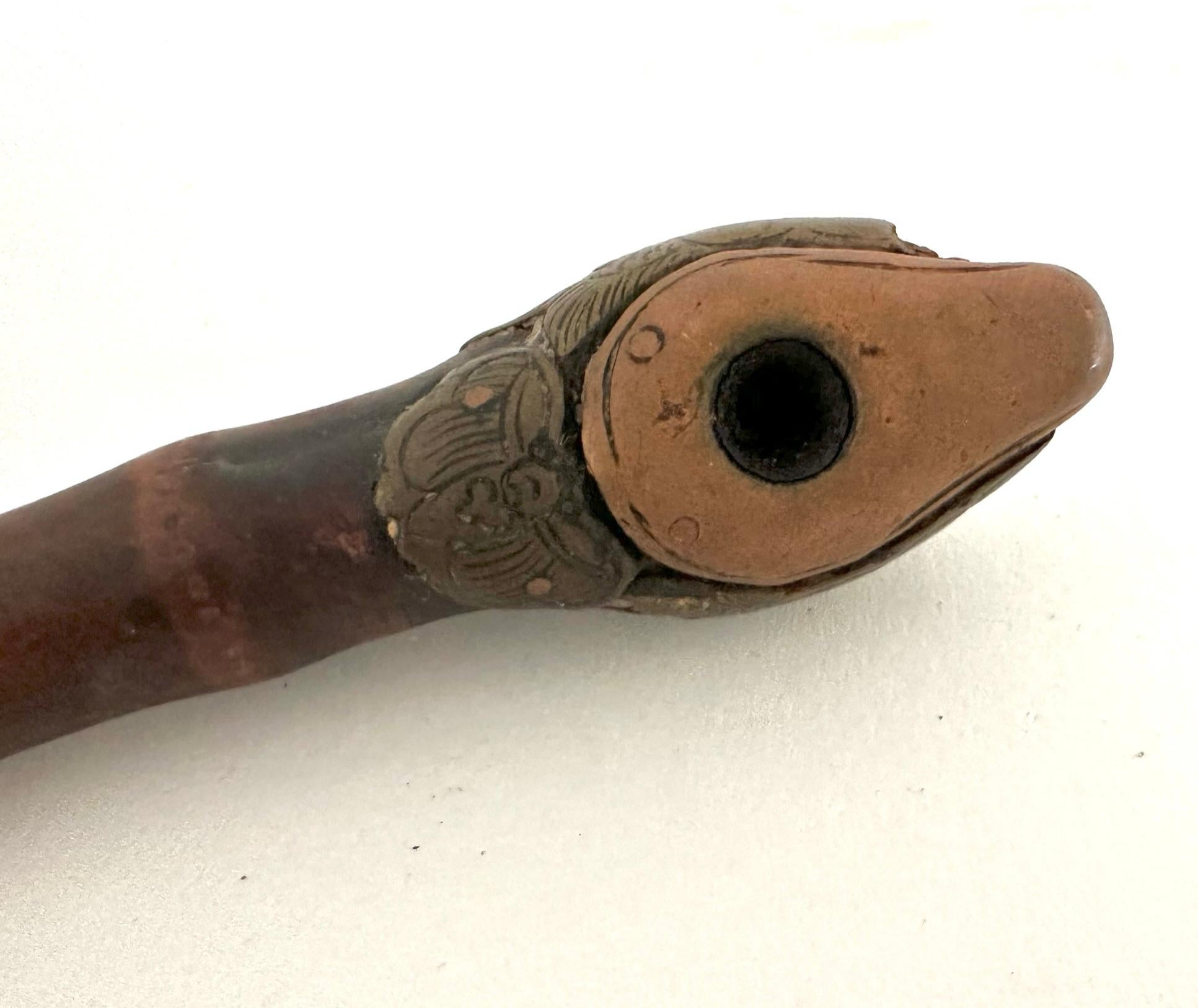 19th Century Chinese Bamboo Opium Pipe For Sale 4
