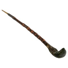 Used 19th Century Chinese Bamboo Opium Pipe