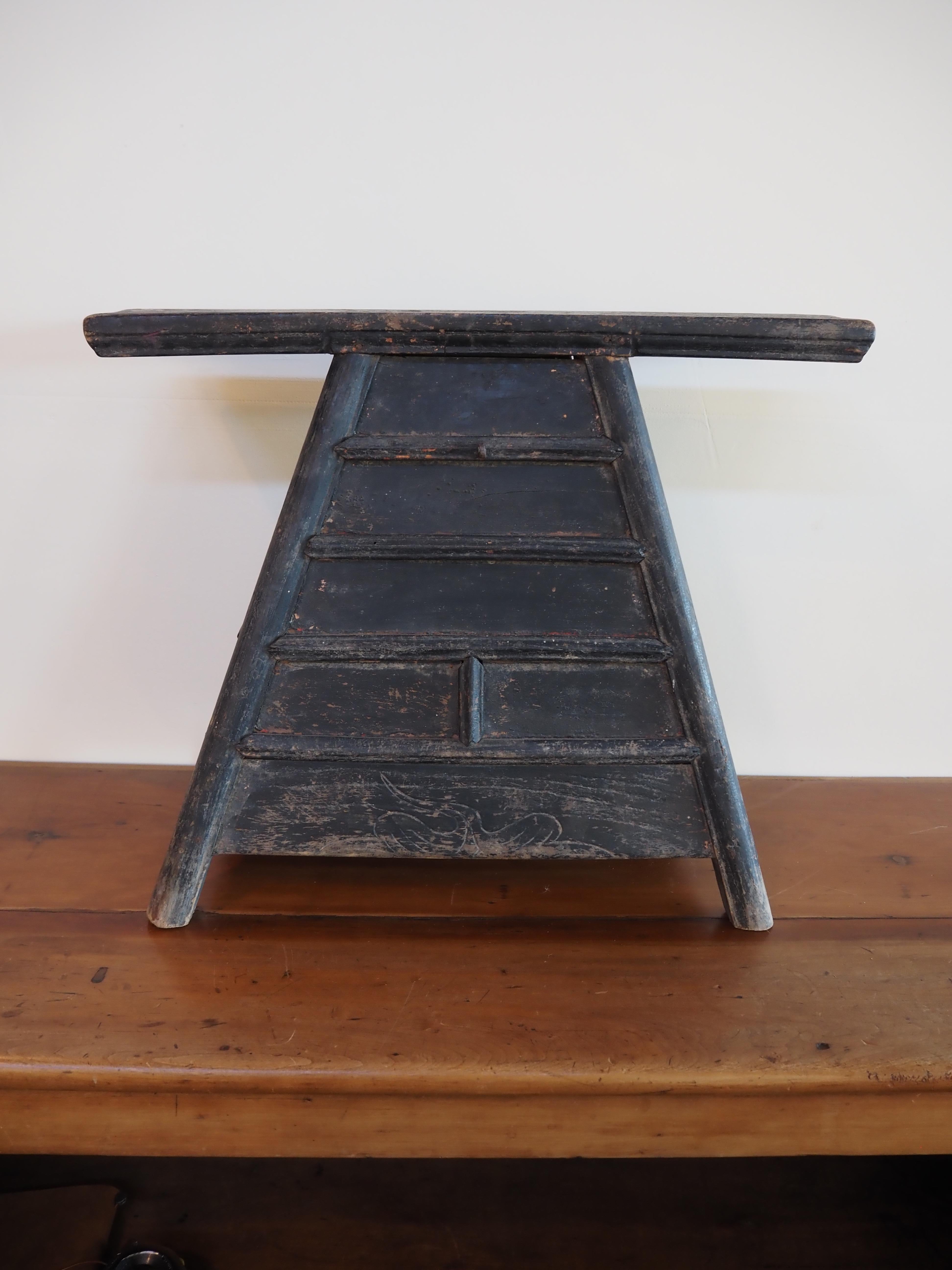 Wood 19th Century, Chinese Barber's Stool For Sale