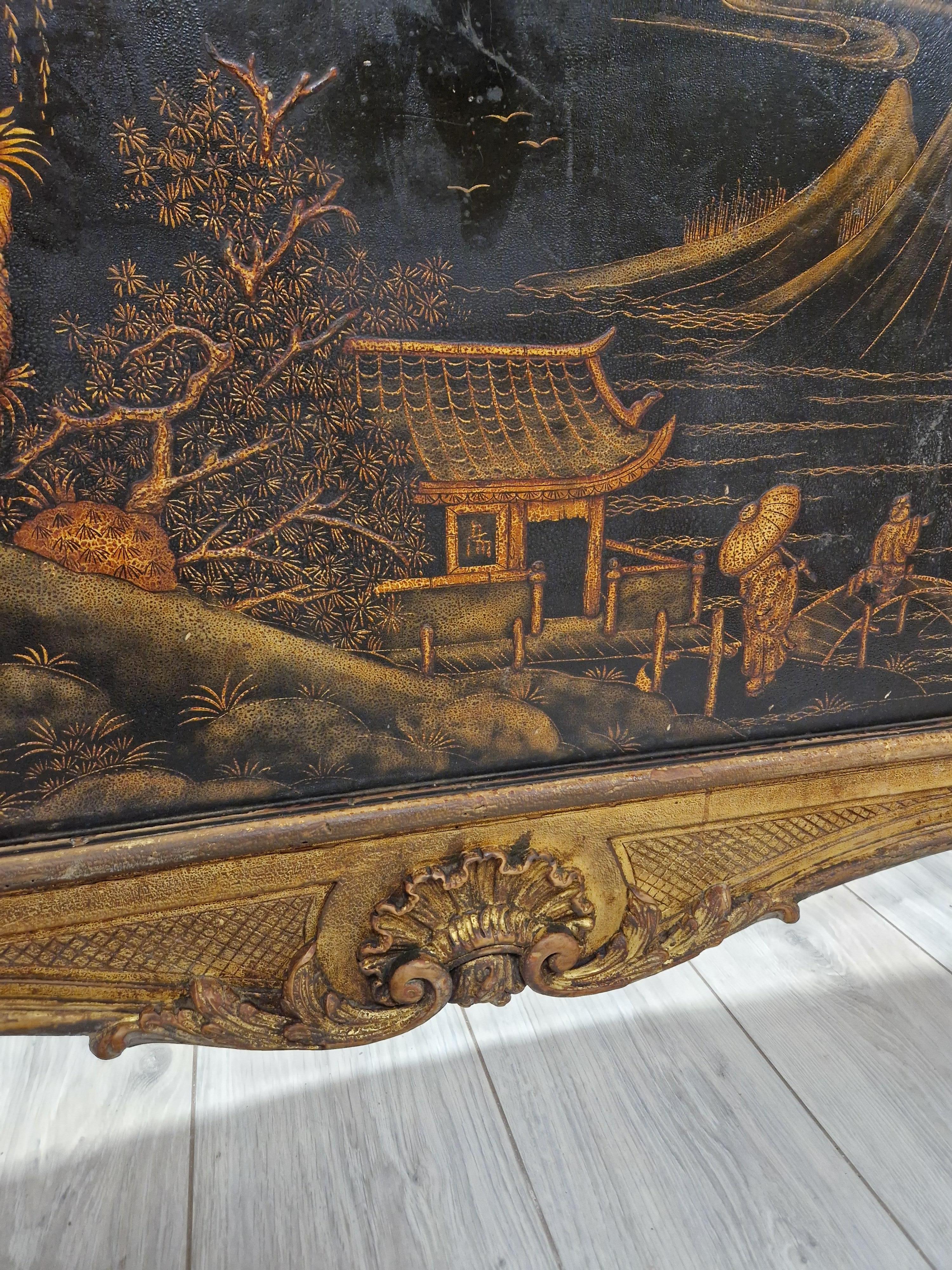 Chinesisches Bett aus Massivholz aus dem 19. (19. Jahrhundert) im Angebot