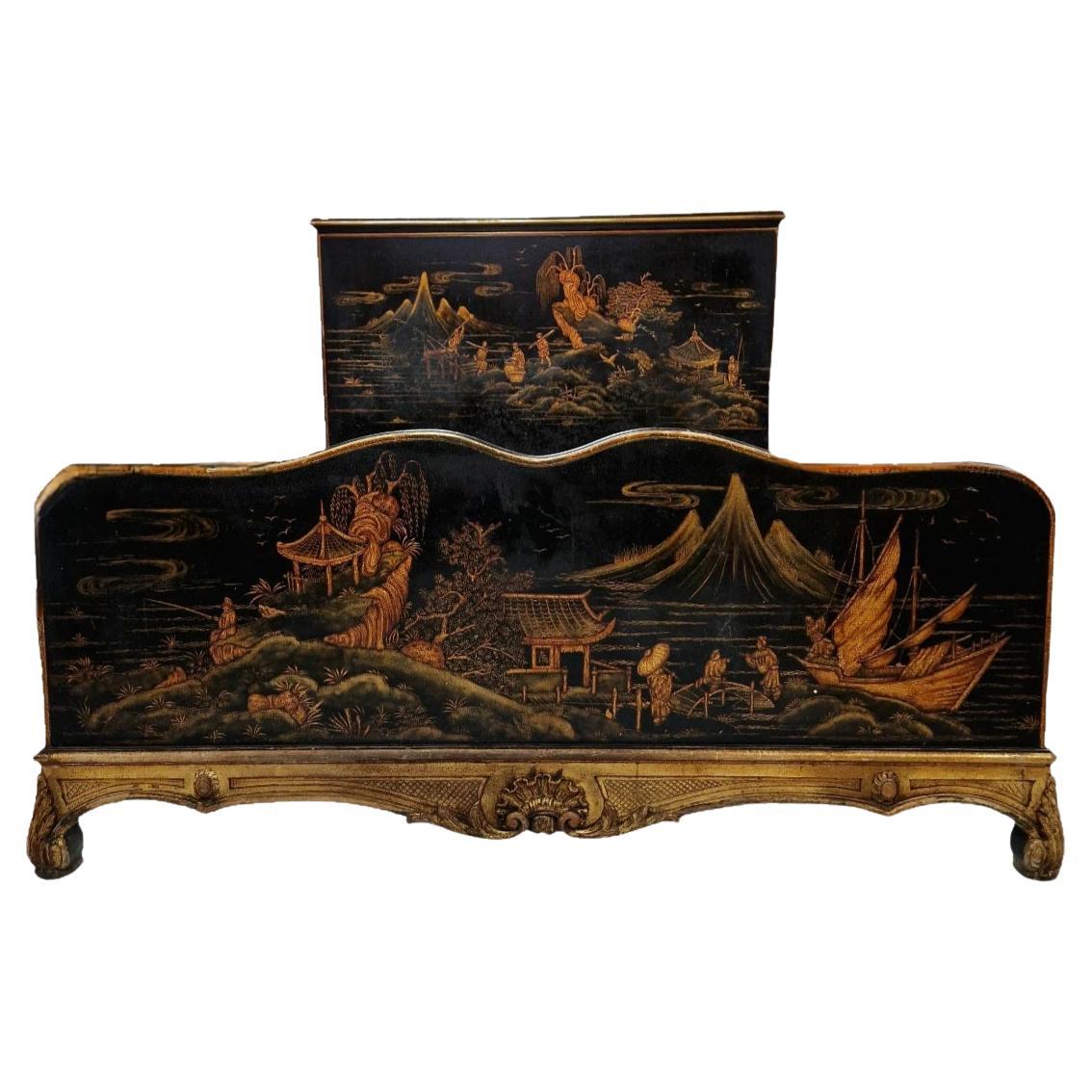 19th Century Chinese Bed in Solid Wood