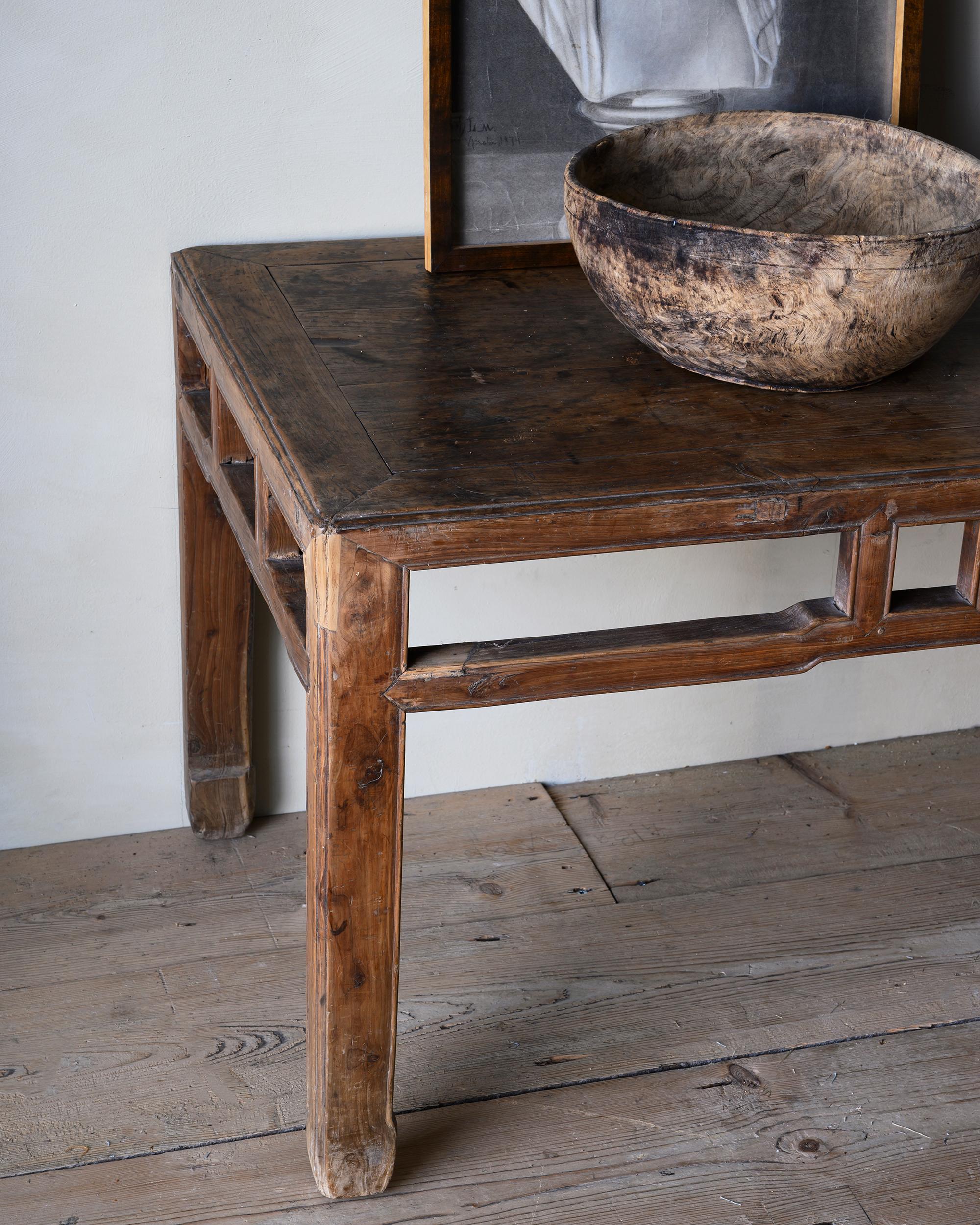 Hand-Crafted 19th Century Chinese Bench For Sale