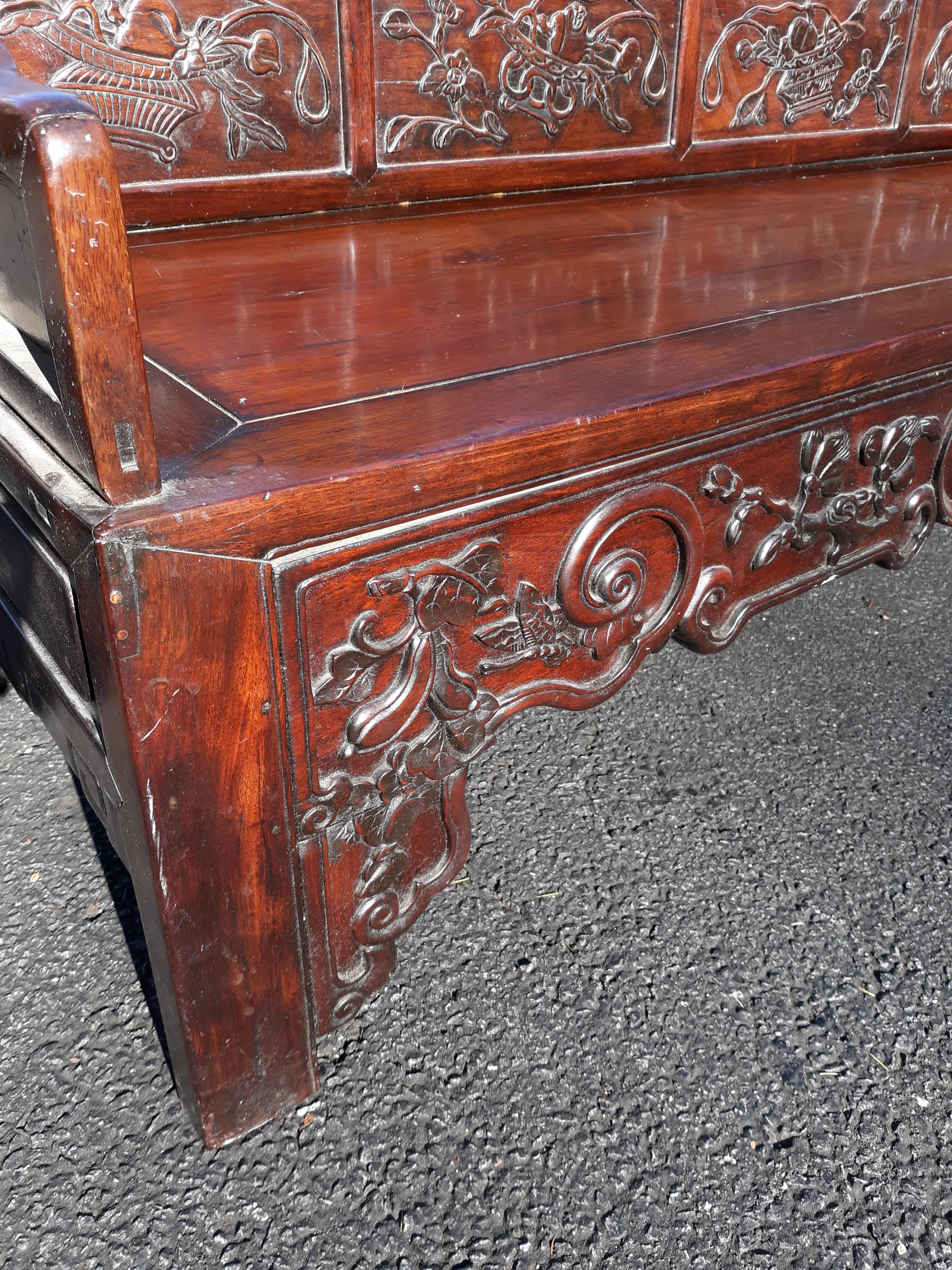 19th Century Chinese Bench Sofa 1