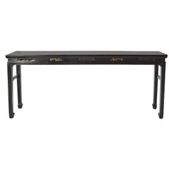 19th Century Chinese Black Lacquer Table