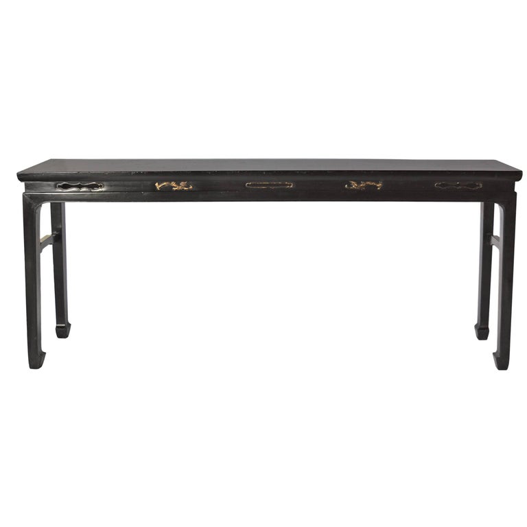 19th Century Chinese Black Lacquer Table For At 1stdibs 19th Century Chinese Black Lacquer Table For