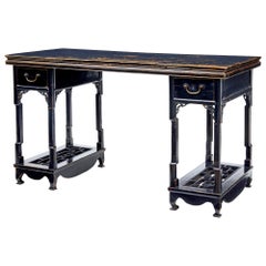 19th Century Chinese Black Lacquered Desk