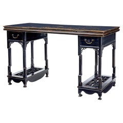 19th century Chinese black lacquered desk