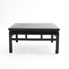 19th Century Chinese Black Lacquered Ming Style Coffee Table
