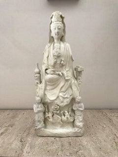 19th century Chinese Blanc de Chine figure of Guanine