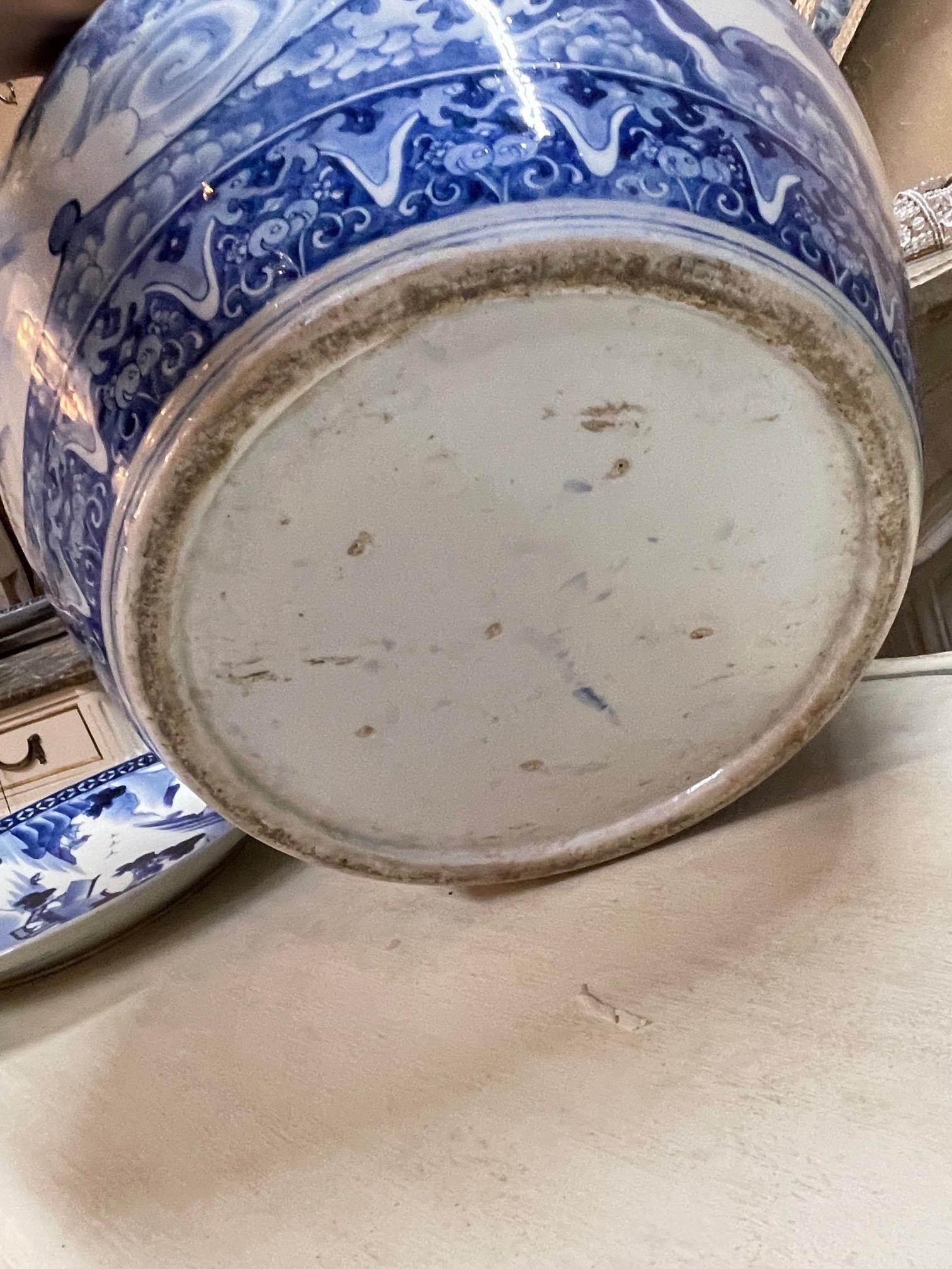 19th Century Chinese Blue and White Cantonese Jardinere 3