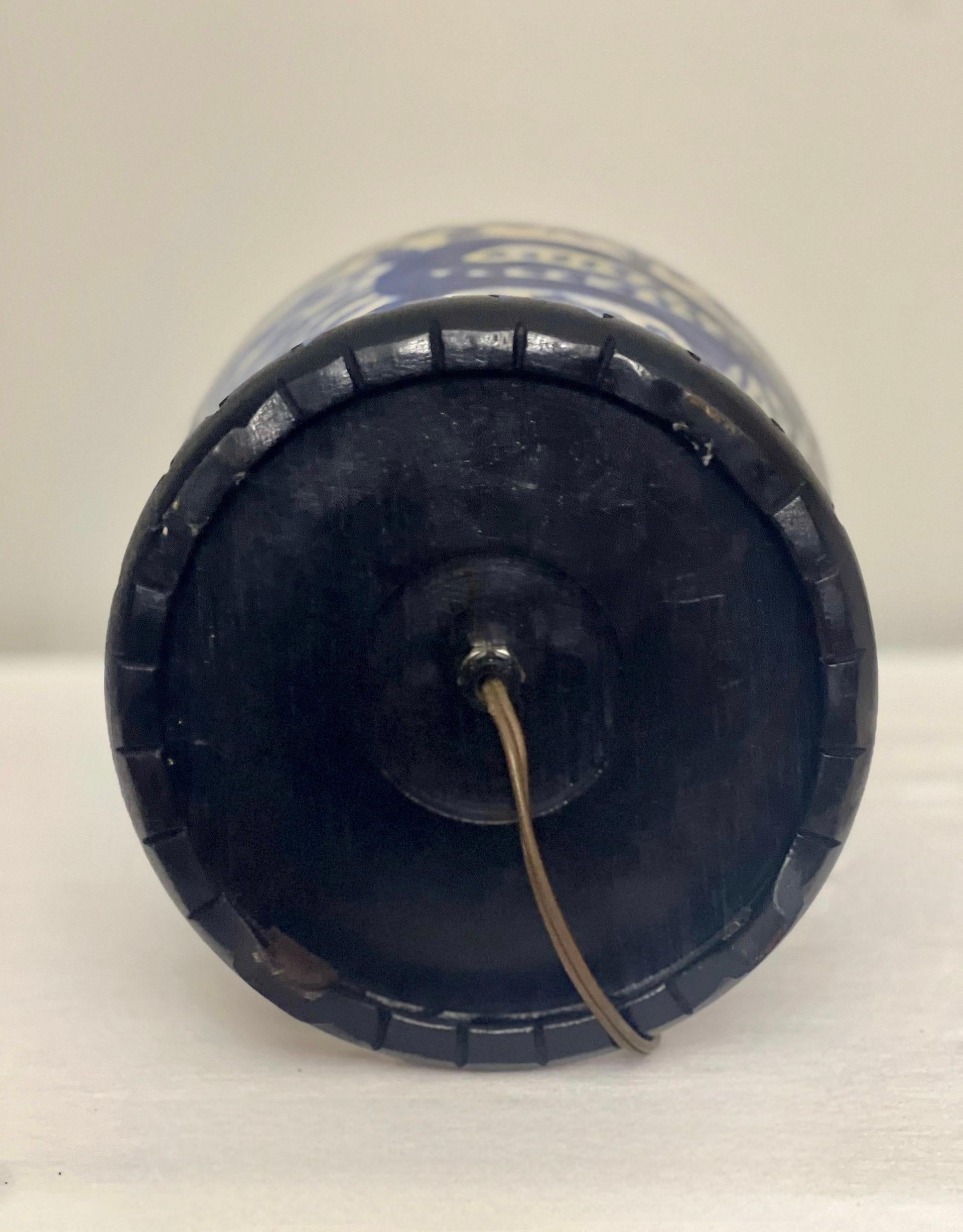 19th Century Chinese Blue and White Ginger Jar Lamp 4