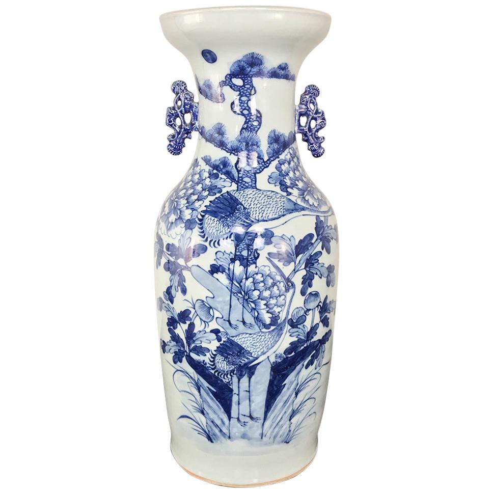 19th Century Chinese Blue and White Vase
