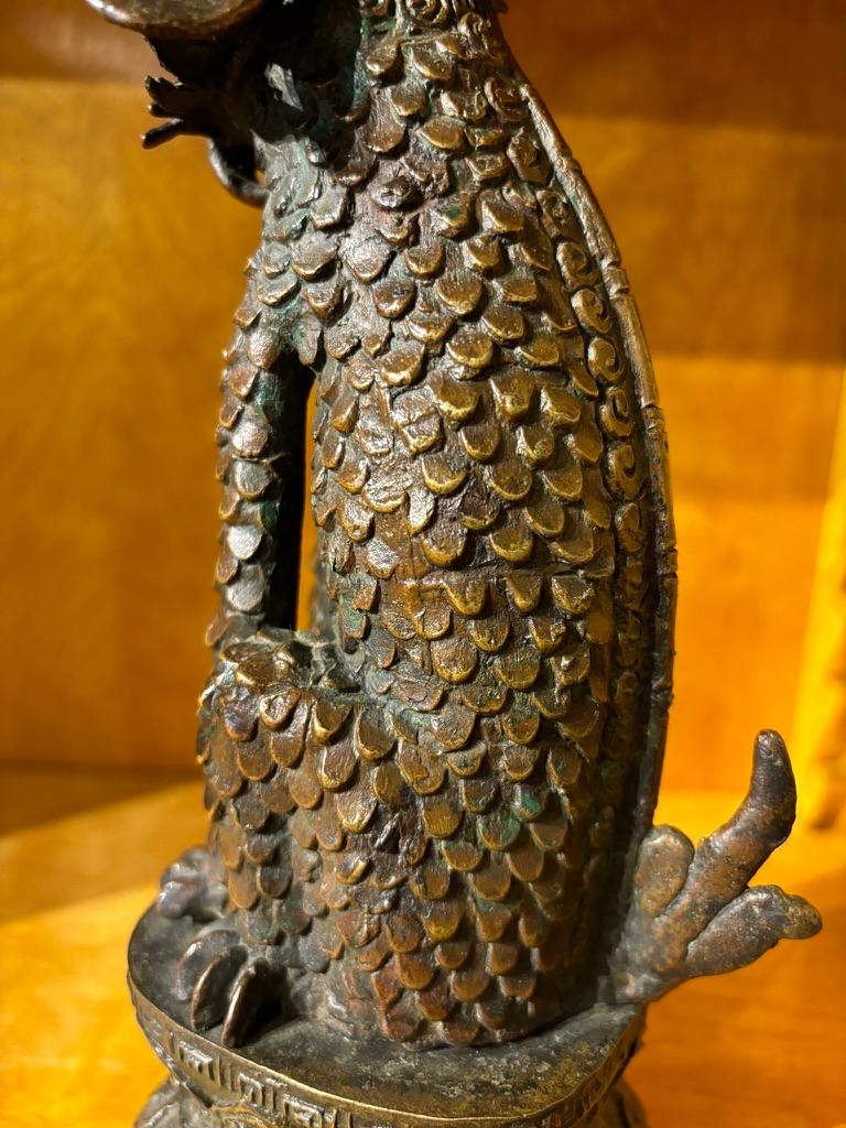 Figura di guardiano Chimera in bronzo cinese del XIX secolo in vendita 11