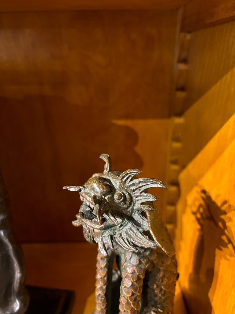 Figura di guardiano Chimera in bronzo cinese del XIX secolo in vendita 12