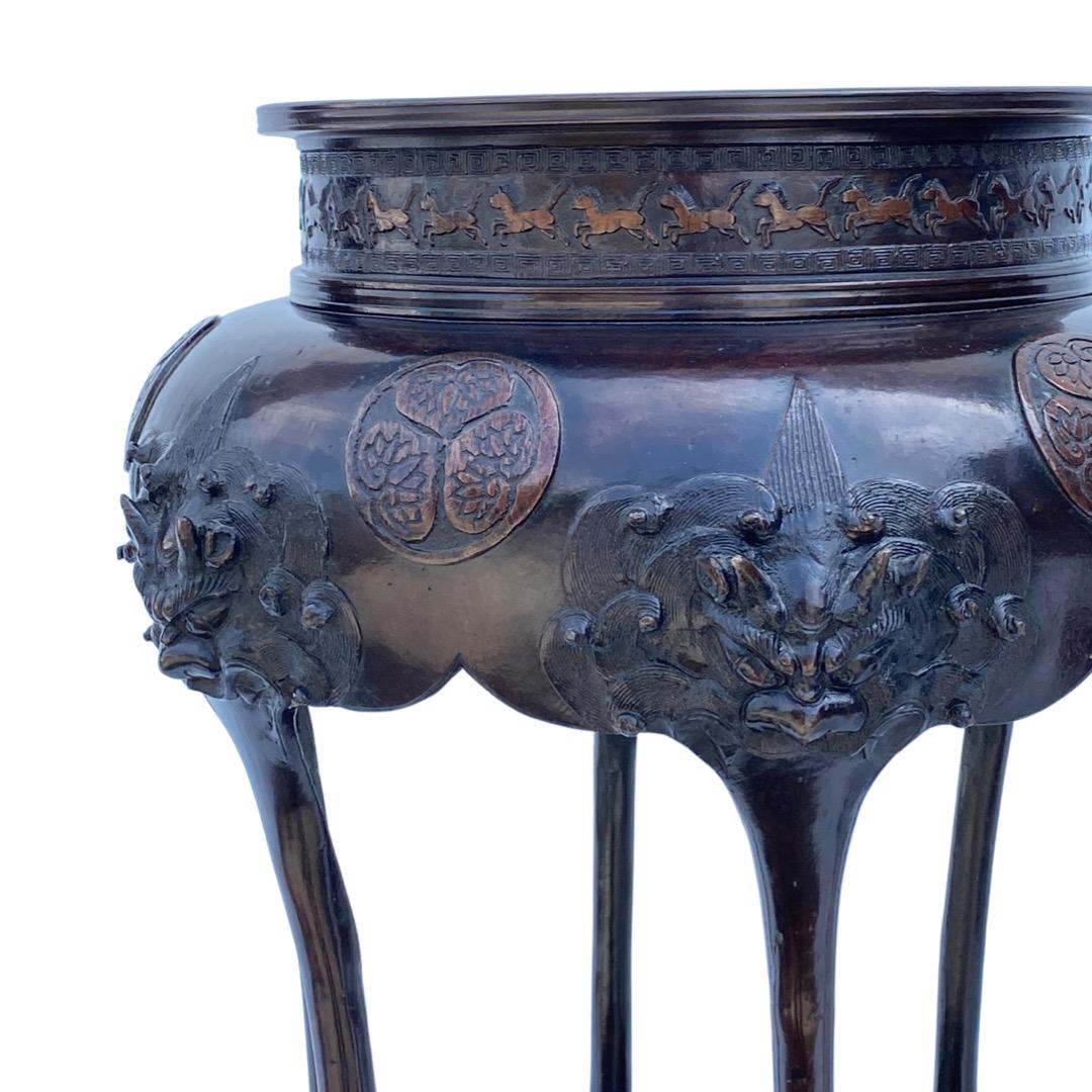 Chinese Export 19th Century Chinese Bronze Side Tables For Sale