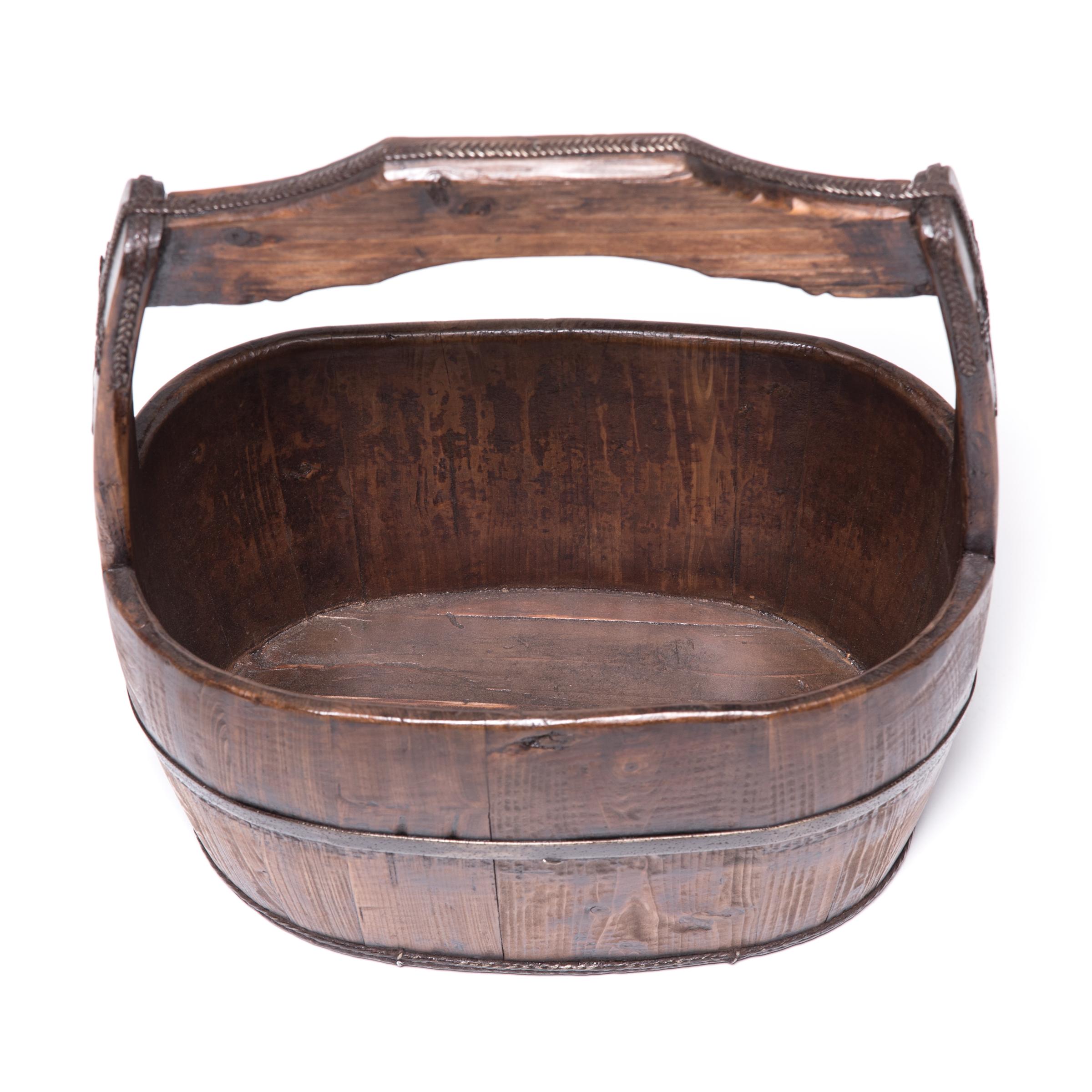 19th Century Chinese Burden Bucket 1