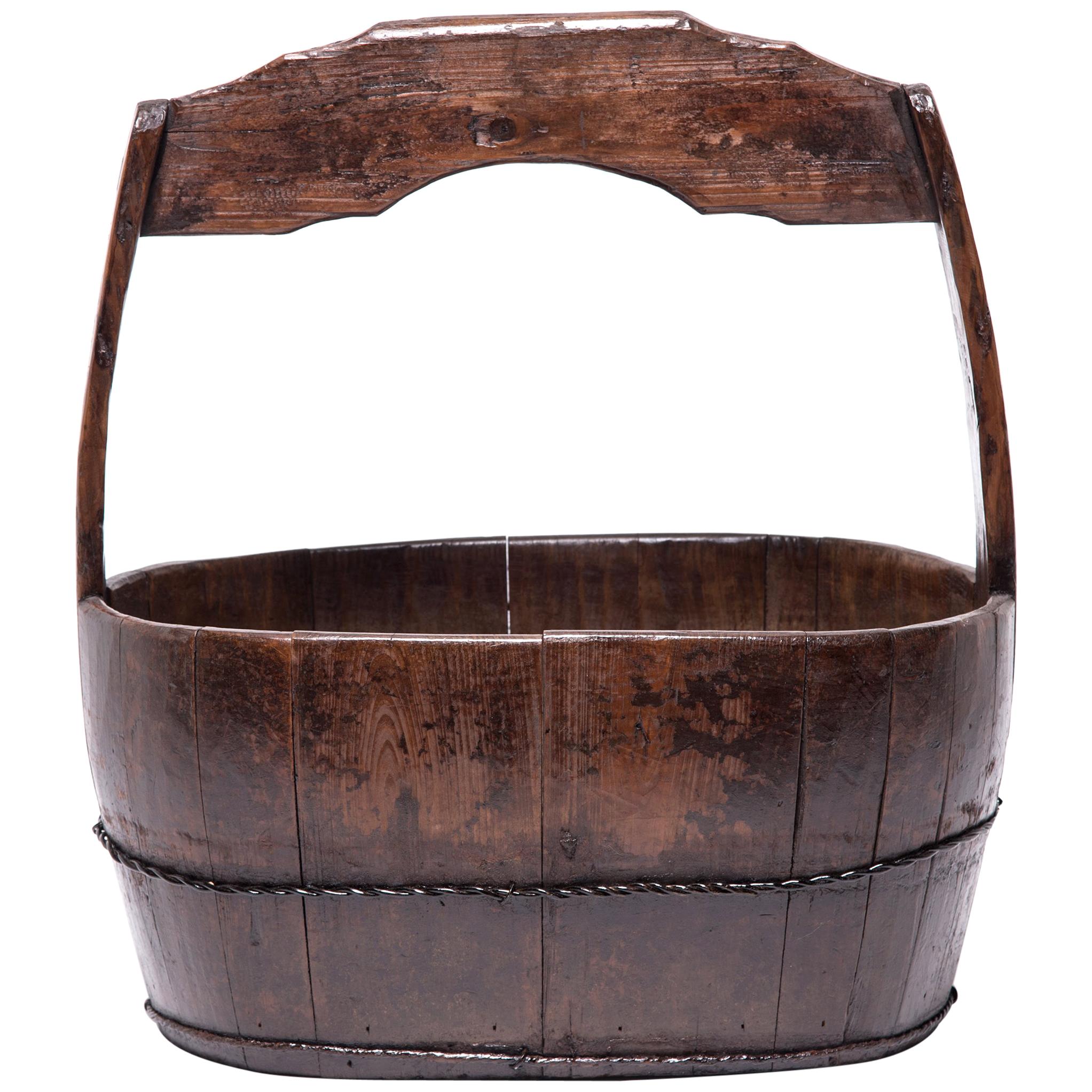 19th Century Chinese Burden Bucket