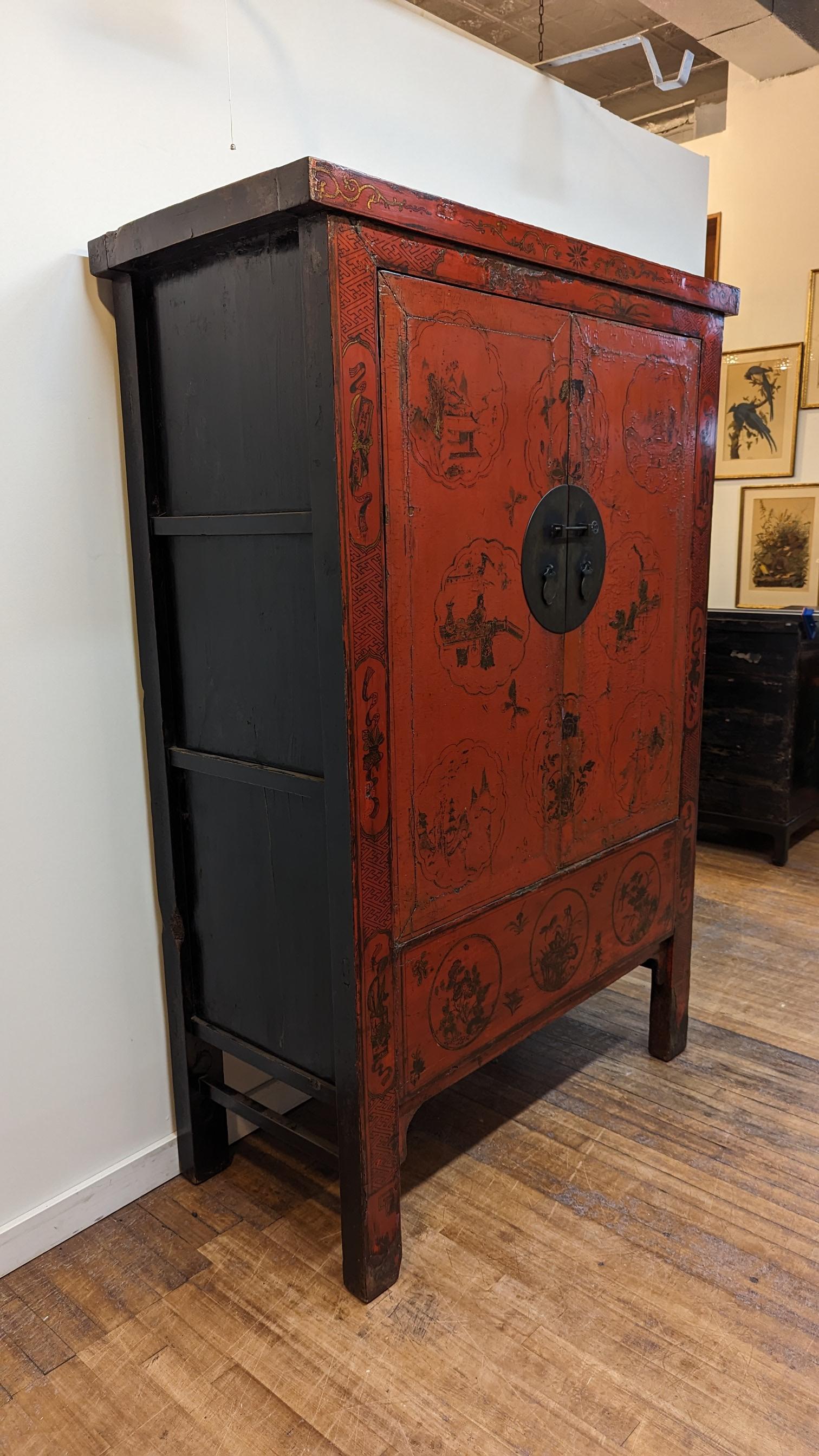 Qing 19th Century Chinese Cabinet  For Sale