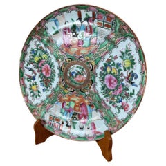 19th century Chinese Canton Porcelain Plate, 1890s