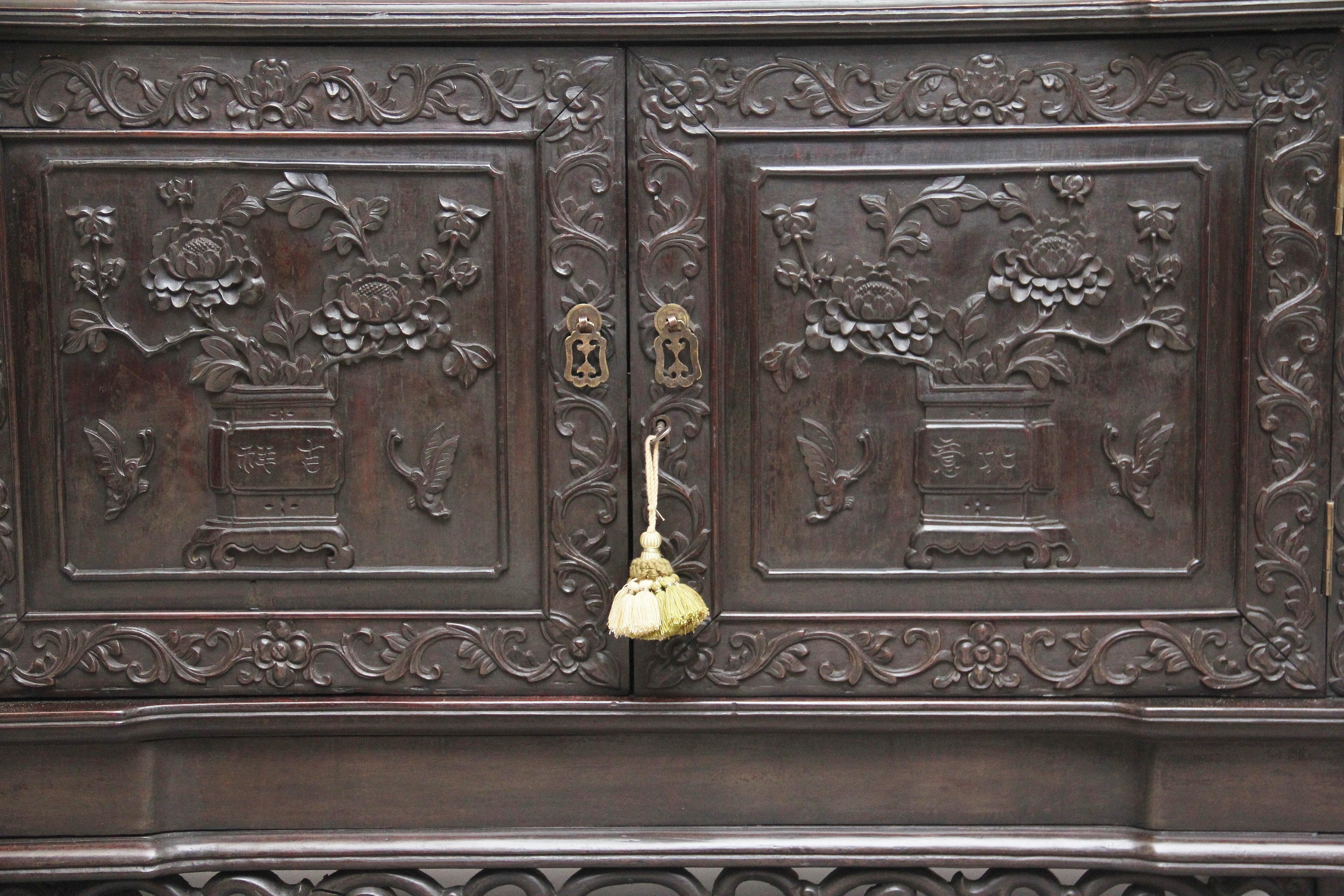 19th Century Chinese Carved Cabinet 5