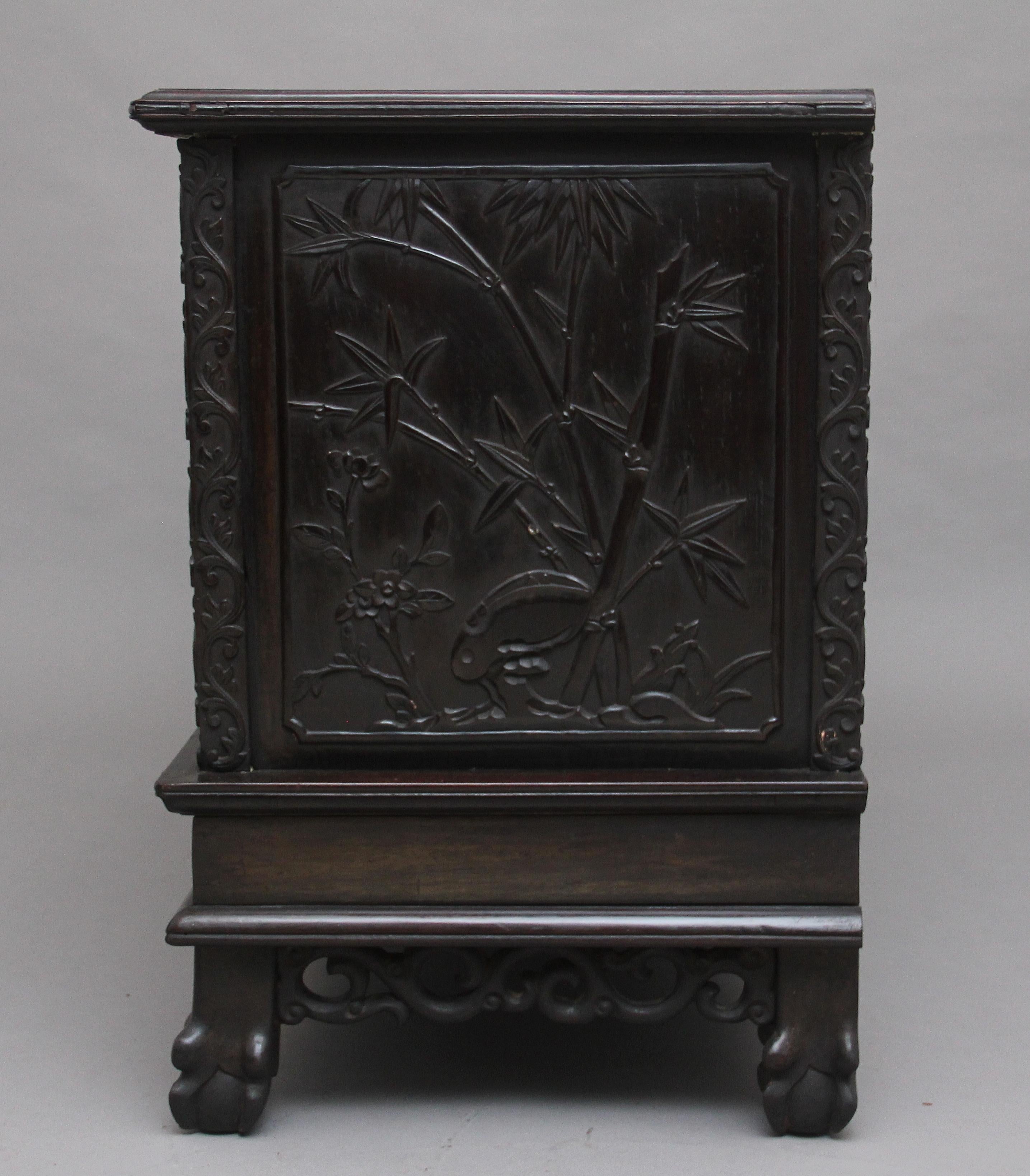 19th Century Chinese Carved Cabinet 2