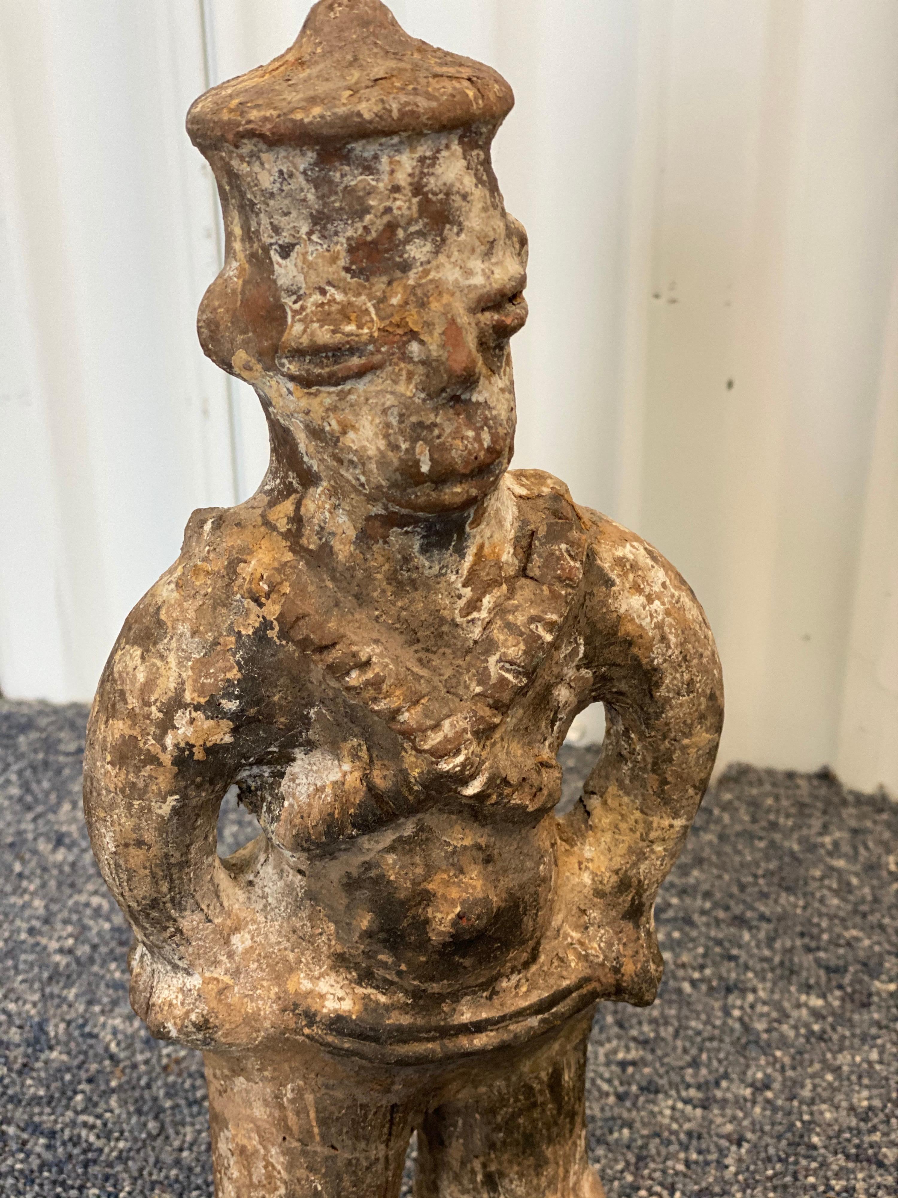 19th Century Chinese Carved Figure In Fair Condition For Sale In Southampton, NY