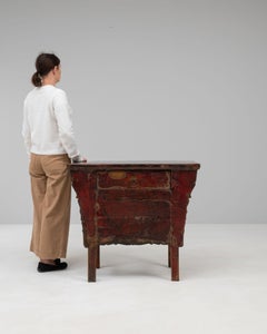 19th Century Chinese Carved Lacquered Console Table