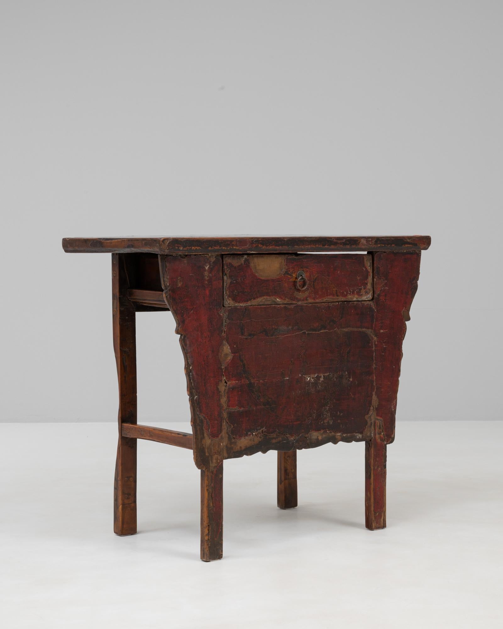 Console chinoise du 19e siècle, sculptée et laquée en vente 2
