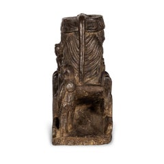 19th Century Chinese Carved Limestone Statue