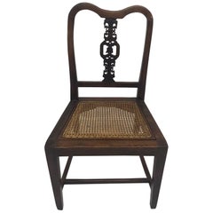 Antique 19th Century Chinese Carved Wood Chair