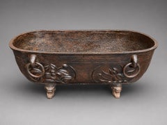19th Century Chinese Cast Iron Bath Tub Or Substantial Jardinière