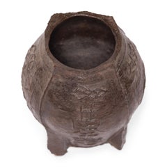 Chinese Cast Iron Longevity Mortar