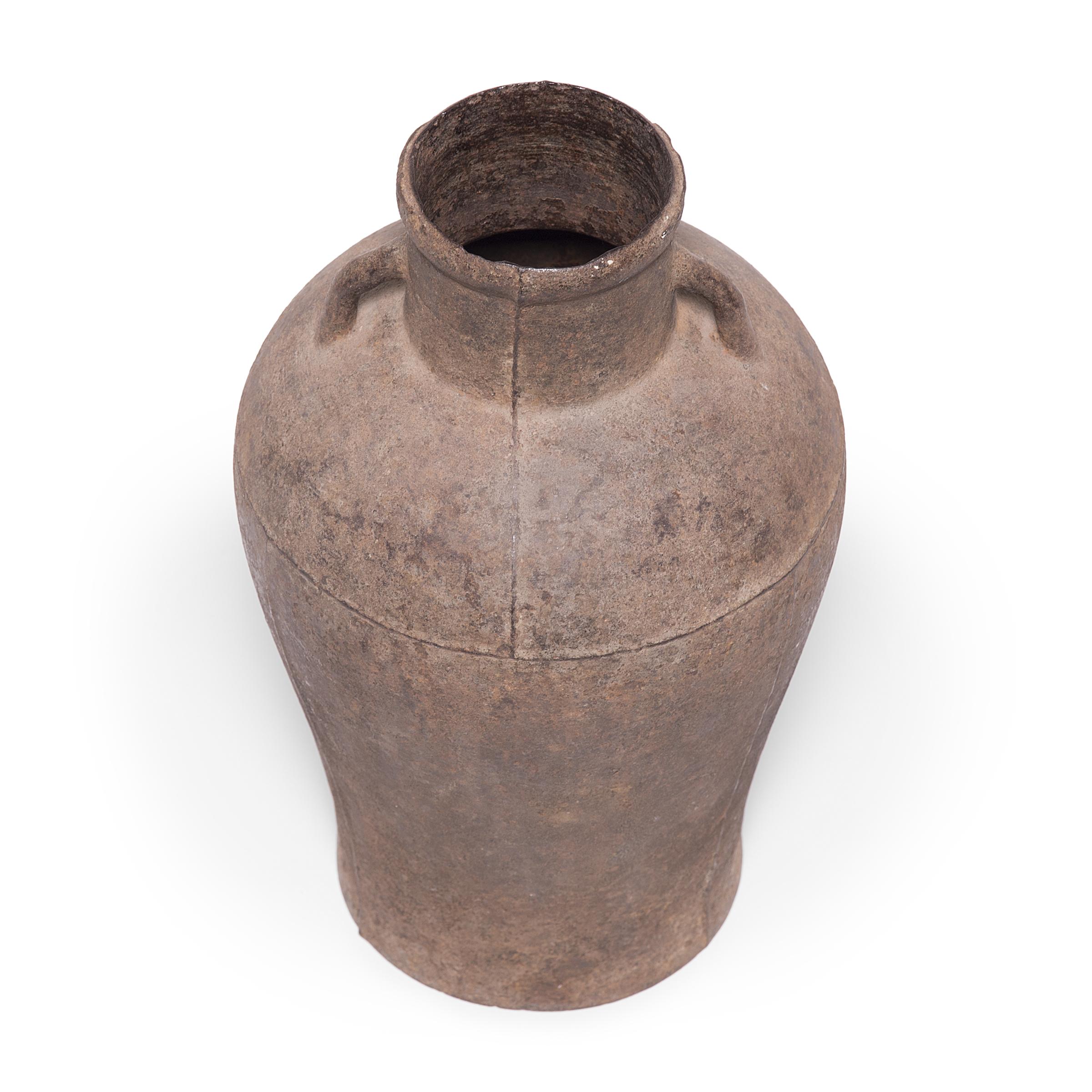 19th Century Chinese Cast Iron Vessel, c. 1850 For Sale
