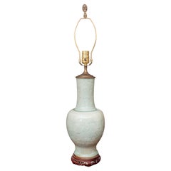 Chinesische Celadon-Lampe aus dem 19. Jahrhundert