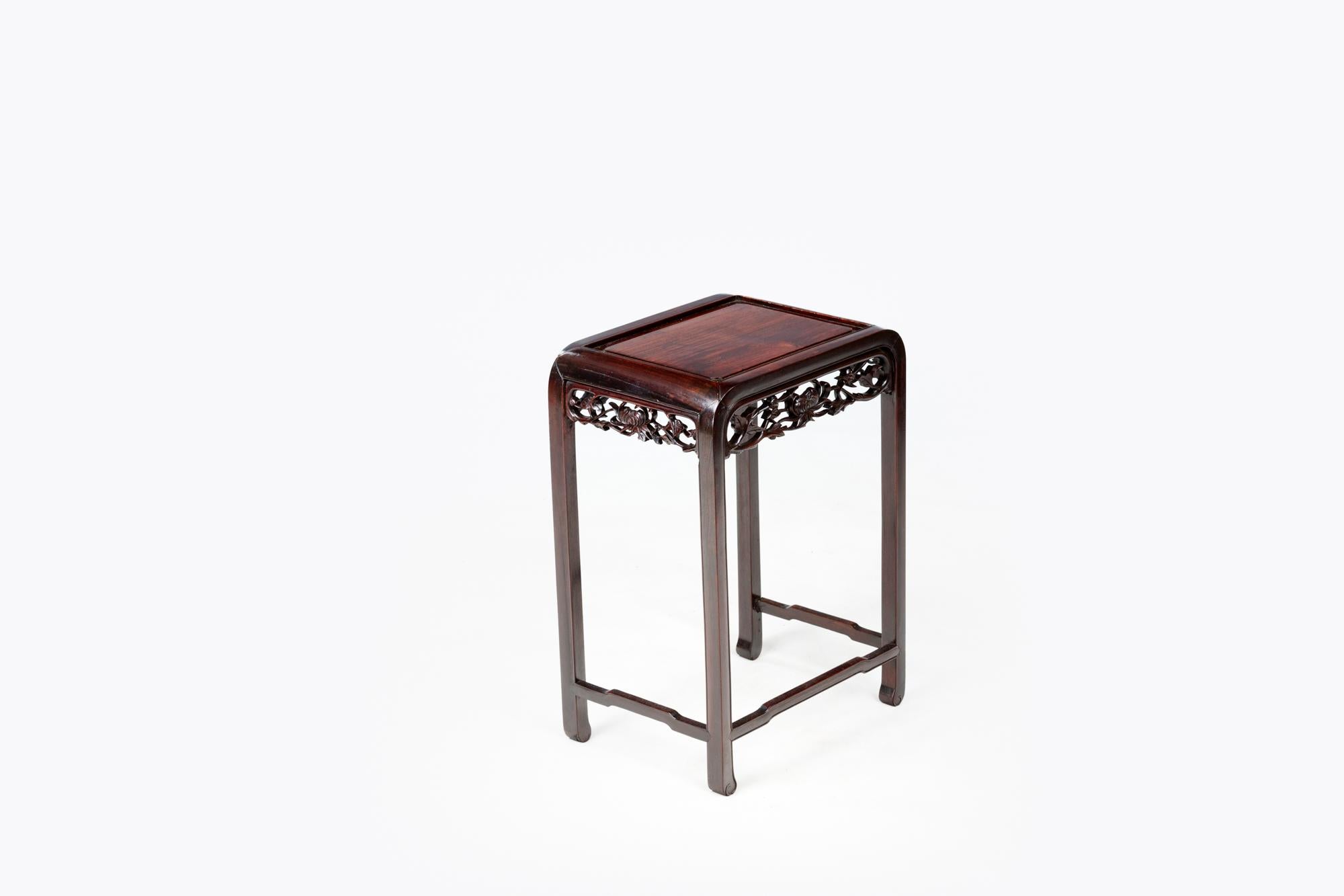 Chinese Export 19th Century Chinese Cherrywood Occasional Table For Sale