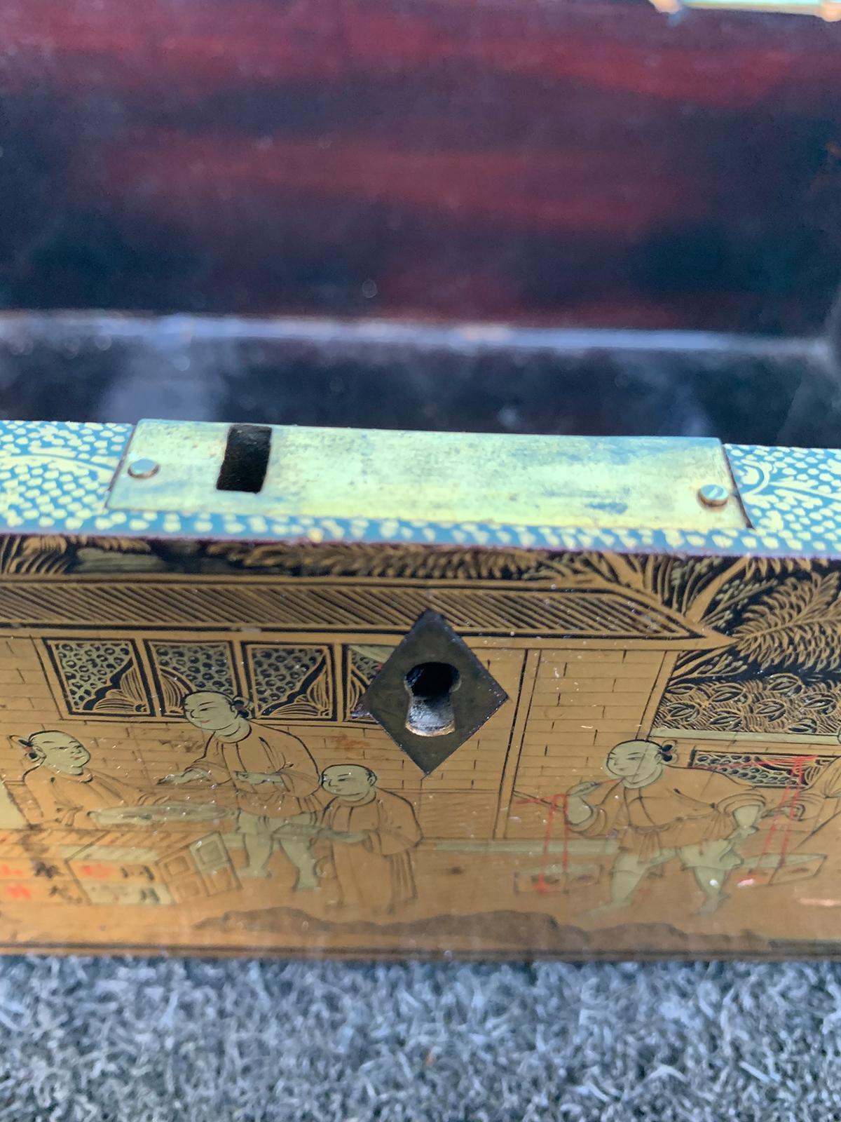 19th Century Chinese Chinoiserie Box, circa 1840 3