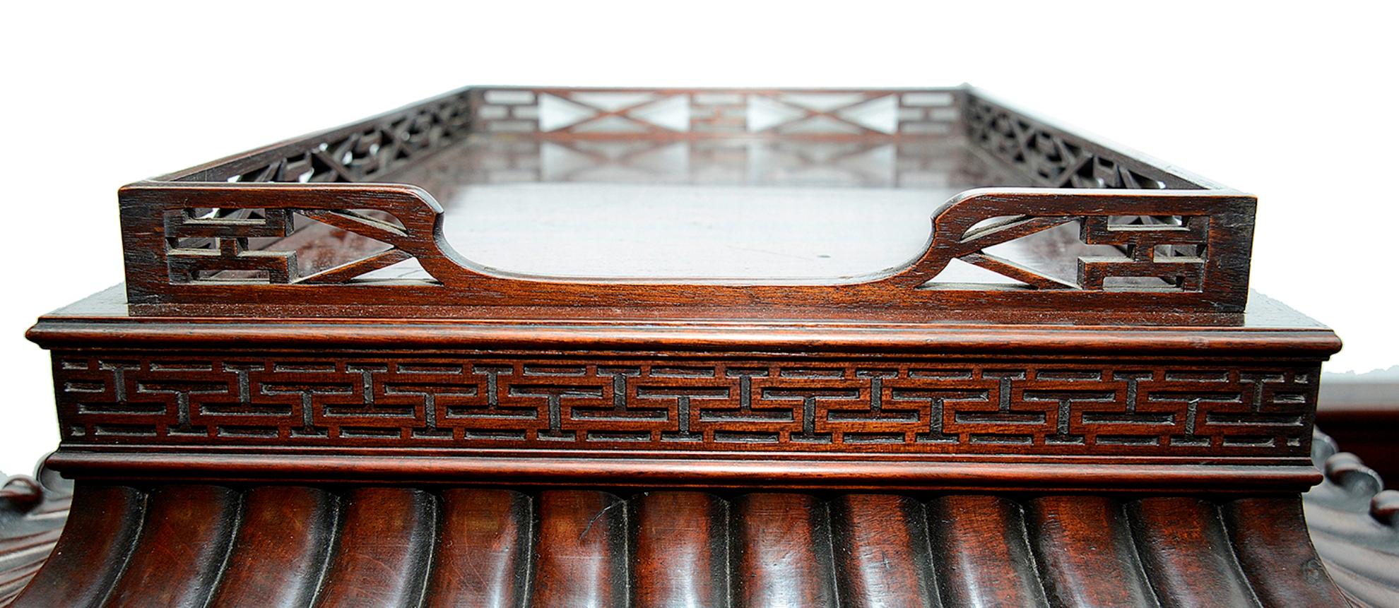 19th Century Chinese Chippendale influenced sideboard. For Sale 4