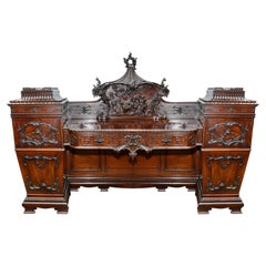 19th Century Chinese Chippendale influenced sideboard.