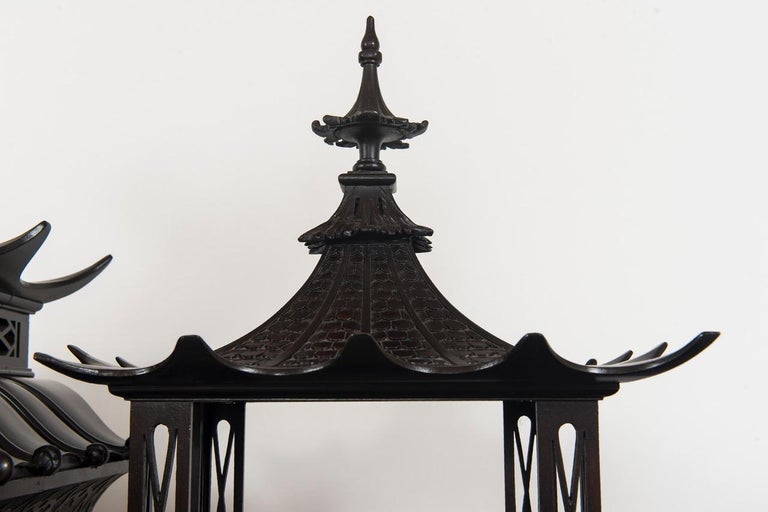 19th Century Chinese Chippendale Pagoda Cabinet For Sale 12