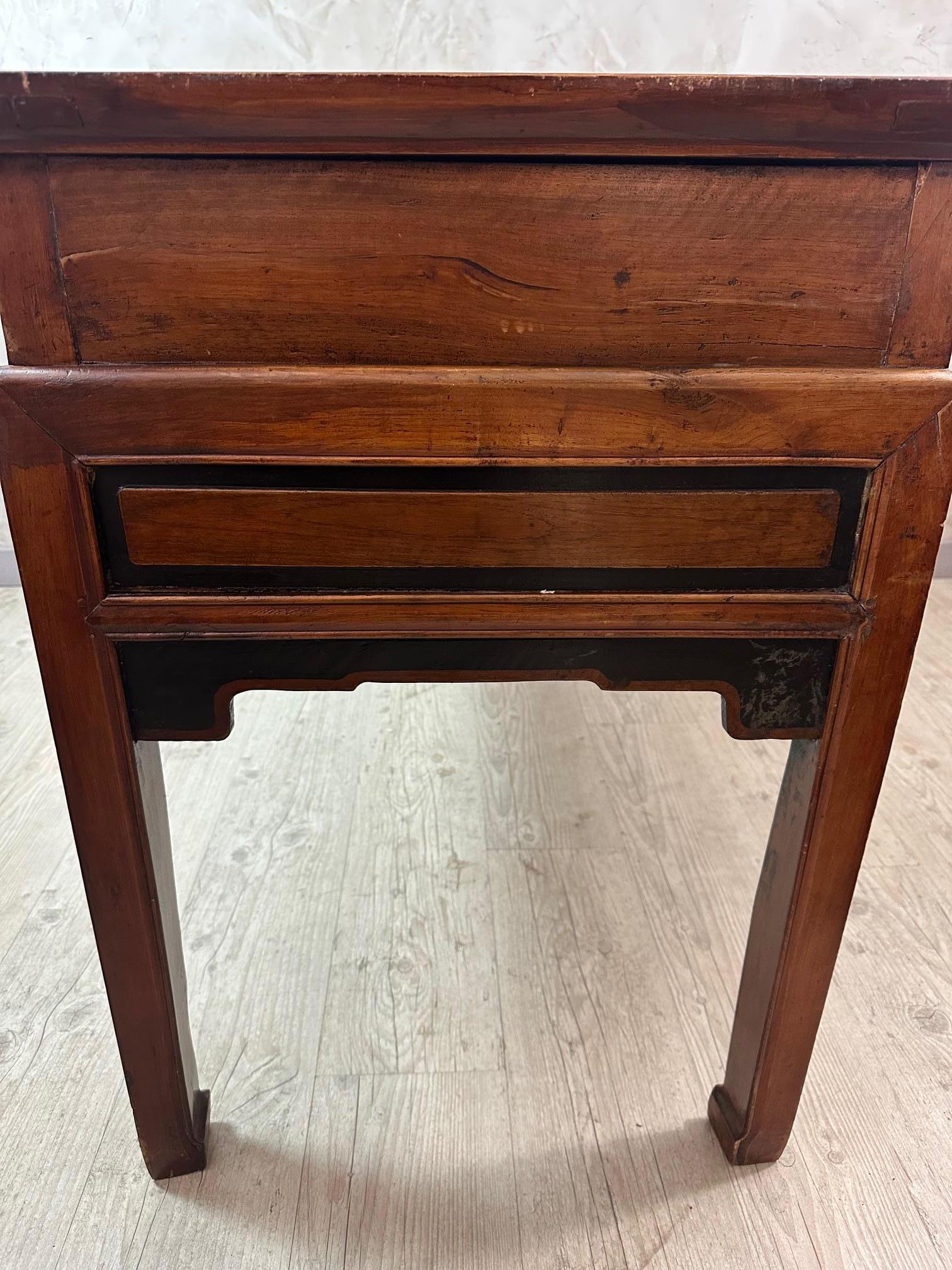 Chinesische Holztischkonsole im Chippendale-Stil des 19. Jahrhunderts, 1890er Jahre im Angebot 5