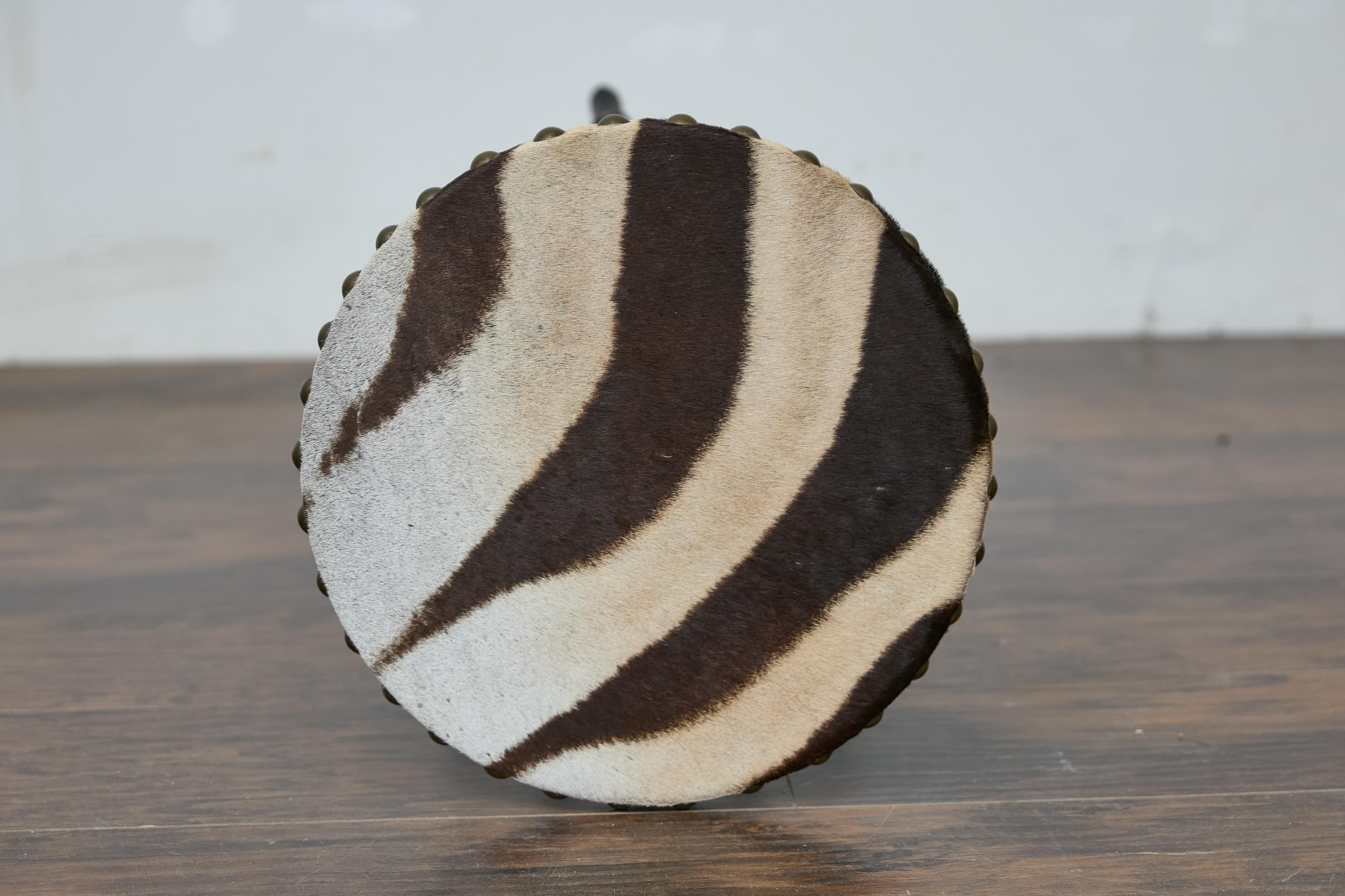 19th-Century Chinese Chippendale Table with Faux Bamboo Base and Zebra Top 7