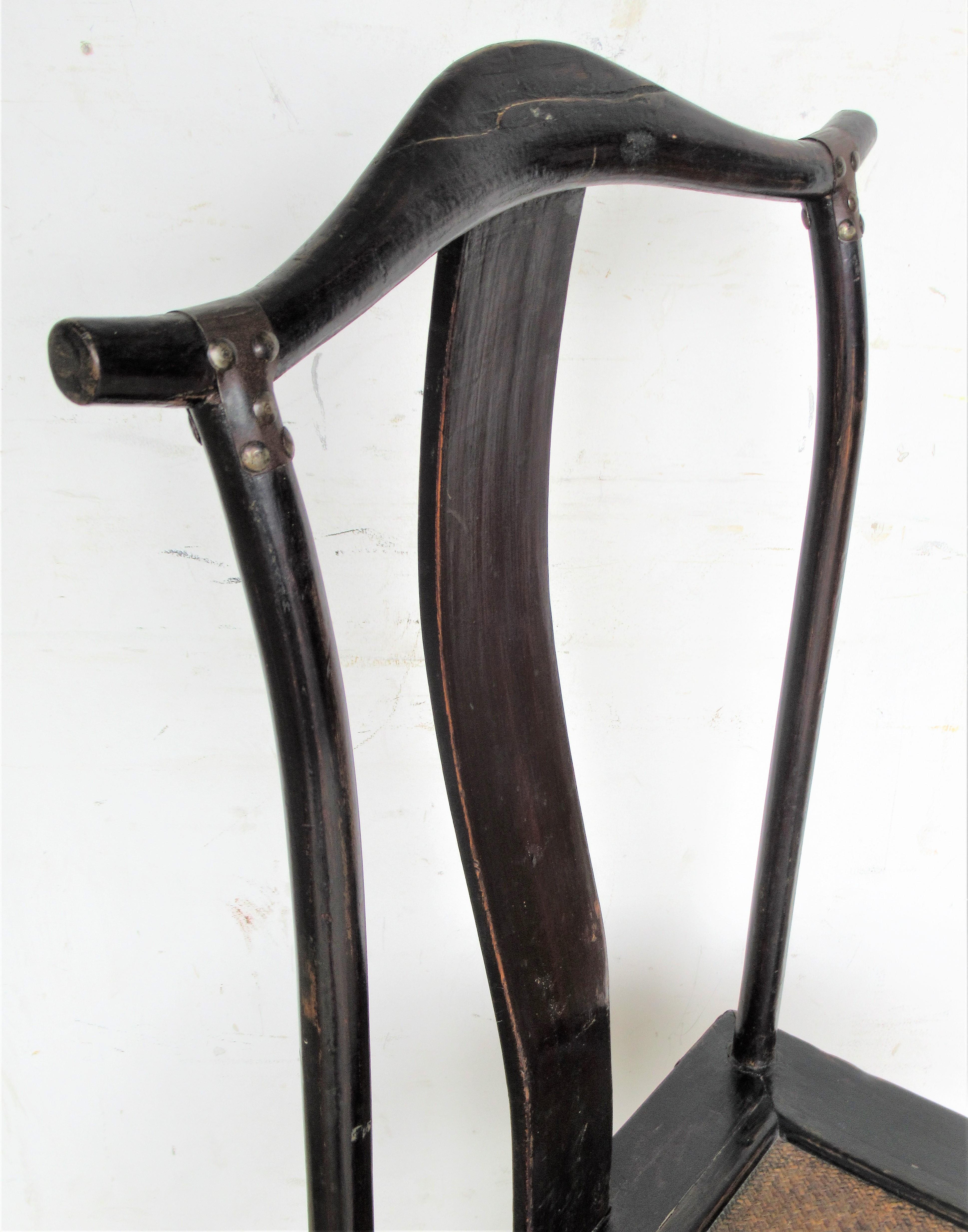19th Century Chinese Classic Yoke Back Chair 11