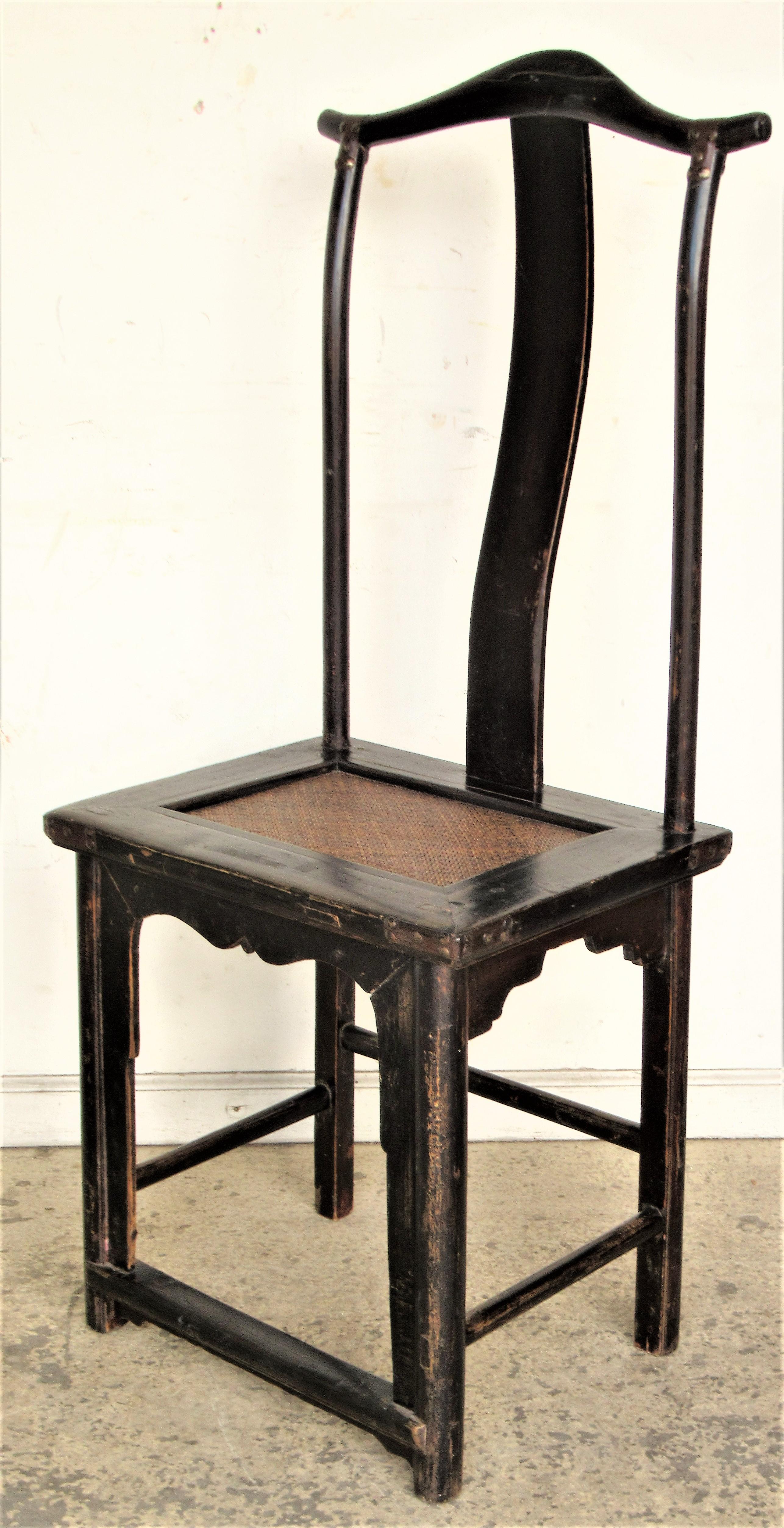 19th Century Chinese Classic Yoke Back Chair In Good Condition In Rochester, NY