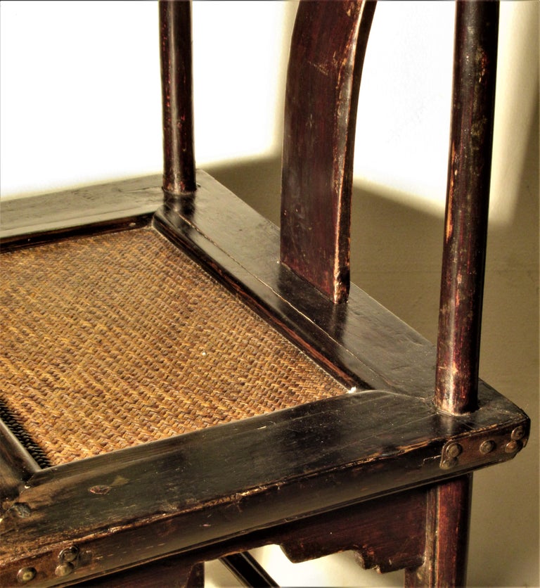19th Century Chinese Classic Yoke Back Chair For Sale 4