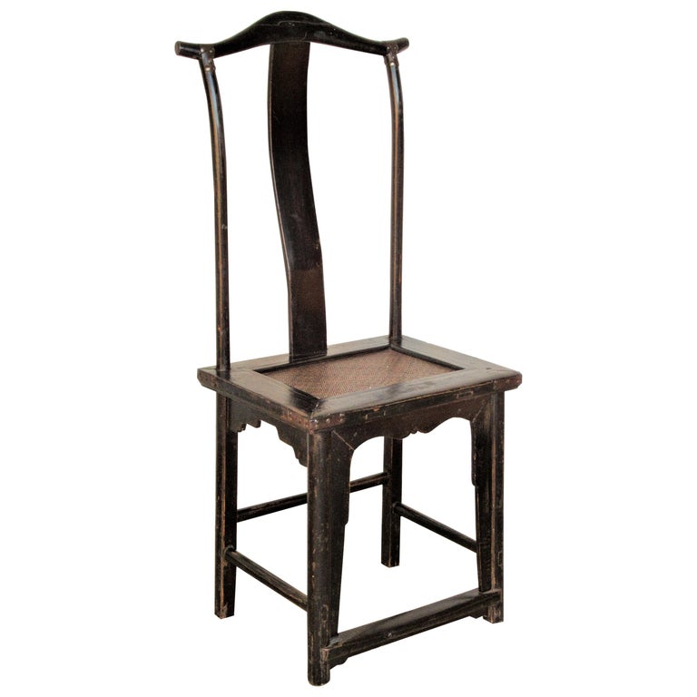 19th Century Chinese Classic Yoke Back Chair For Sale