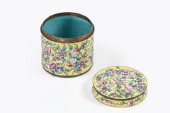 19th Century Chinese Cloisonné enamel Humidor or Tea Caddy