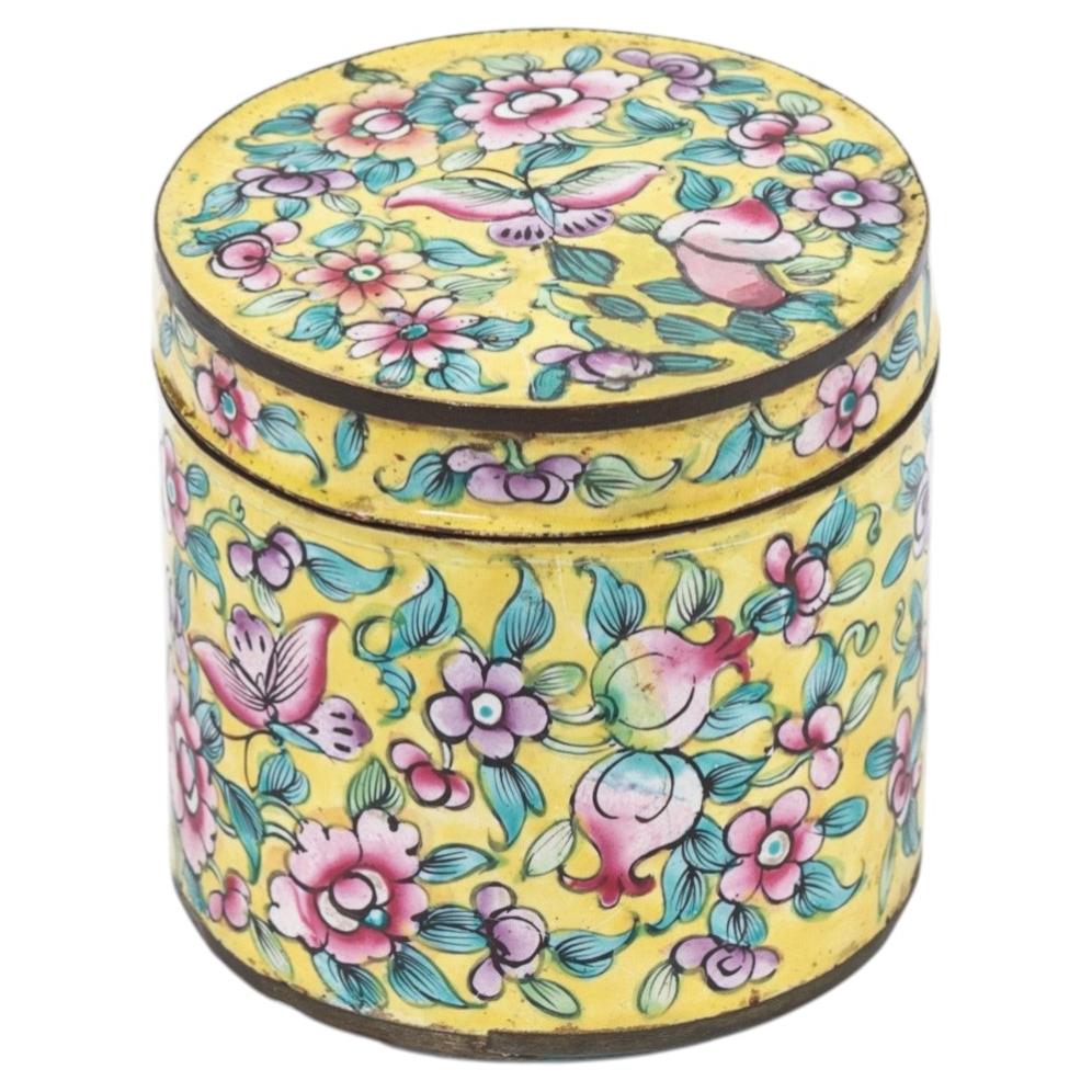 19. Jahrhundert Chinesisch Cloisonné-Emaille Humidor oder Tee Caddy im Angebot