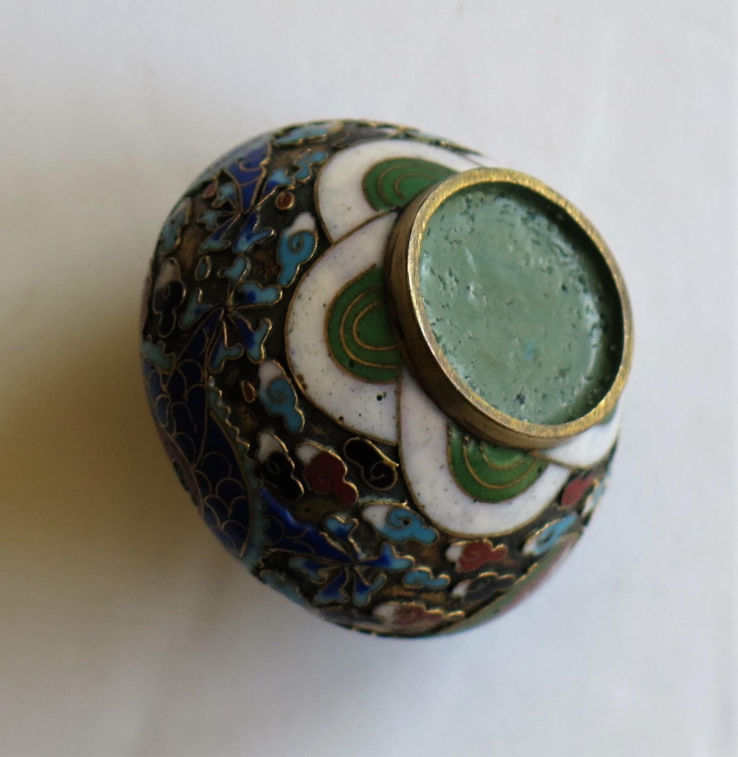 19th Century Chinese Cloisonné Pepper Pot with Dragon Decoration, Qing Dynasty 13